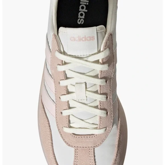 Adidas Barreda Decode Pink and White Sneakers with Suede and Mesh - Picture 9 of 13